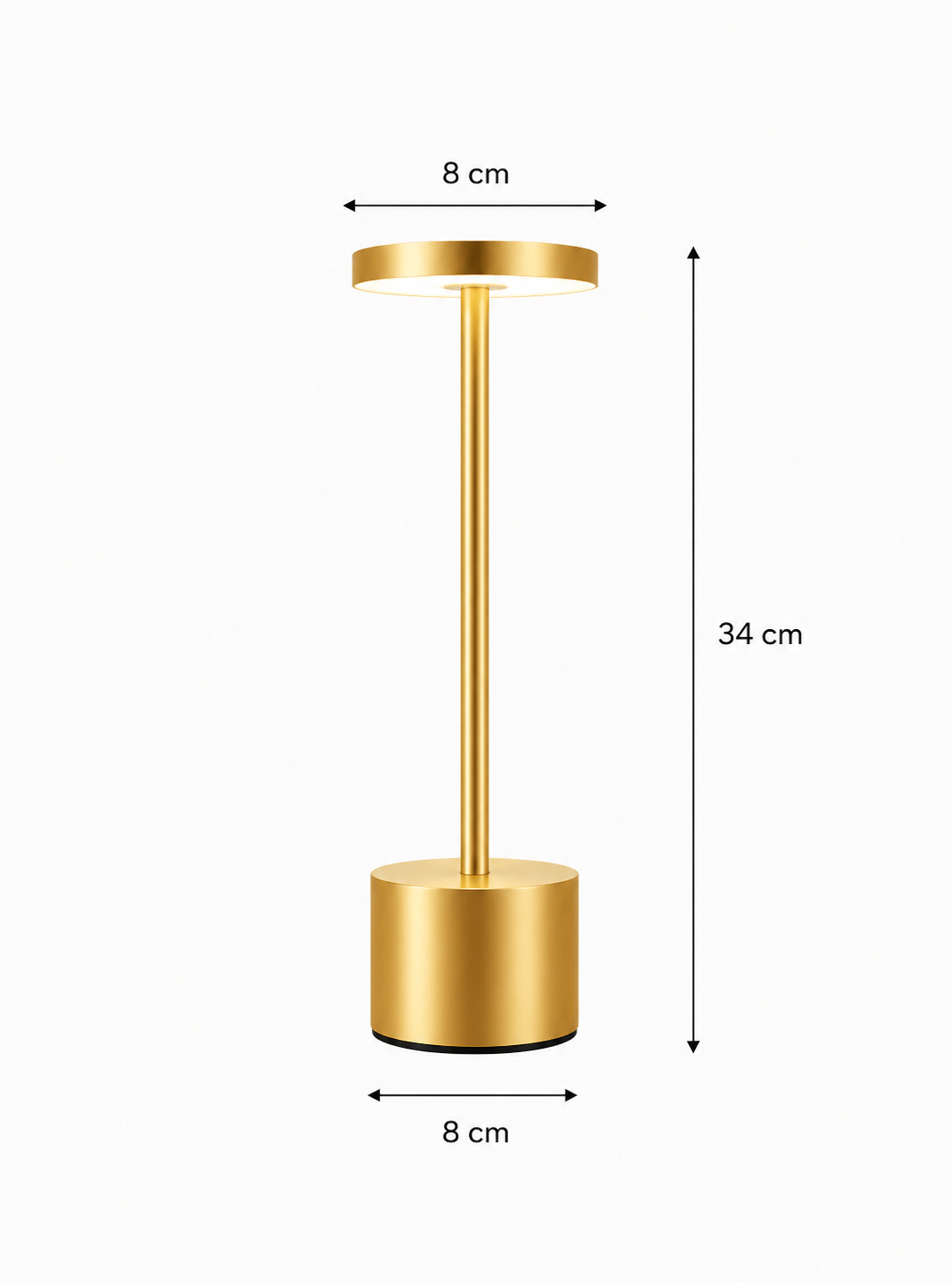 Lampe À Poser LED Design Doré