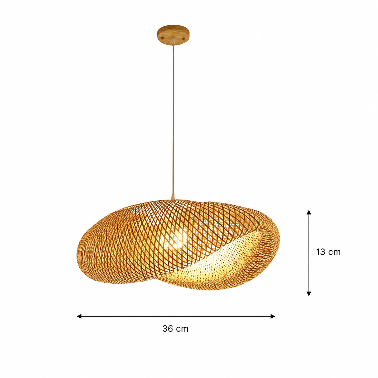 Suspension Rotin Naturel Design