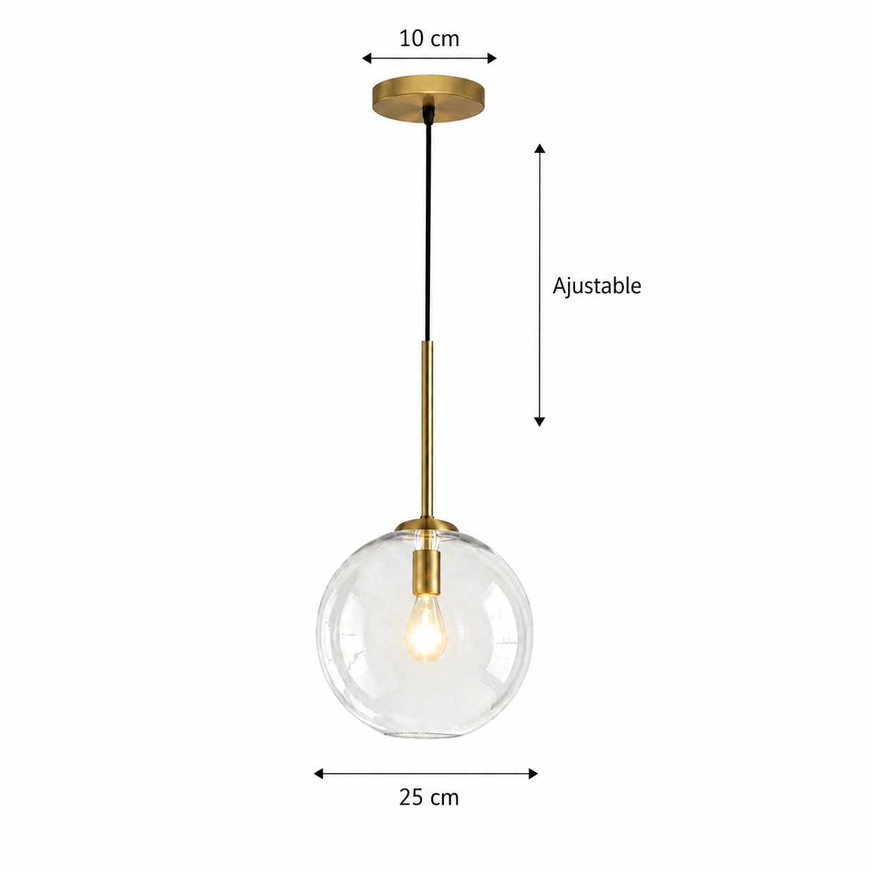 Suspension en Verre Moderne