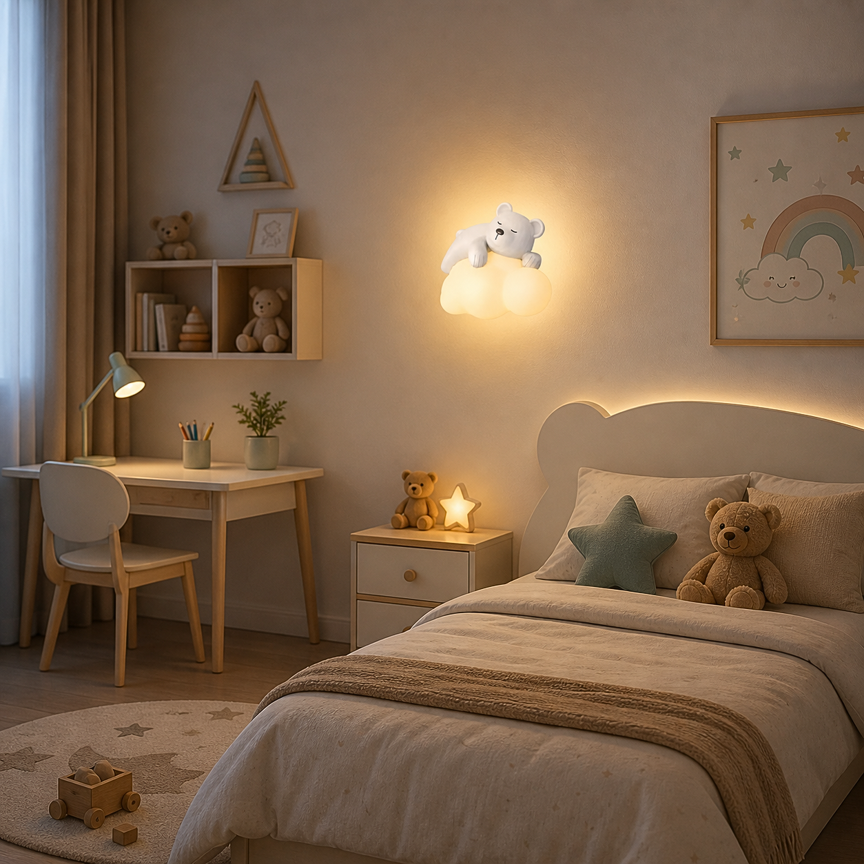 Applique Murale Enfant Étoile Lumineuse