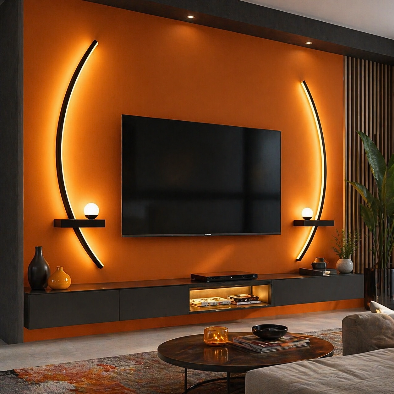 Applique Murale Design Arc Moderne