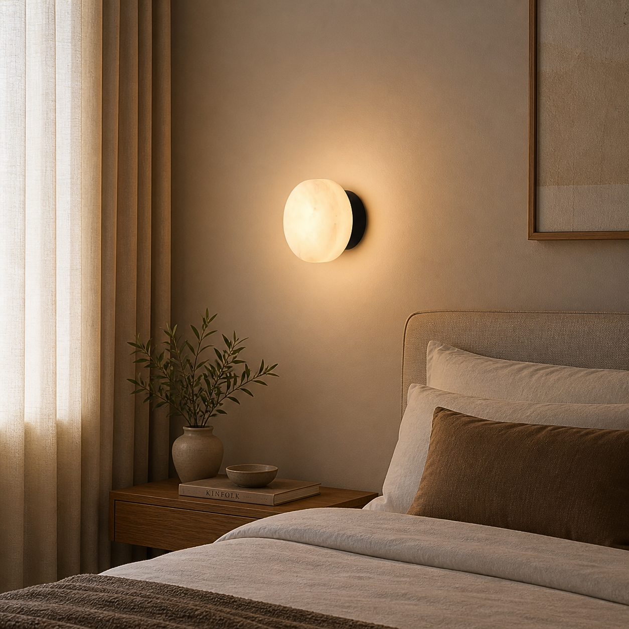 Applique Murale Marbre Naturel Rond