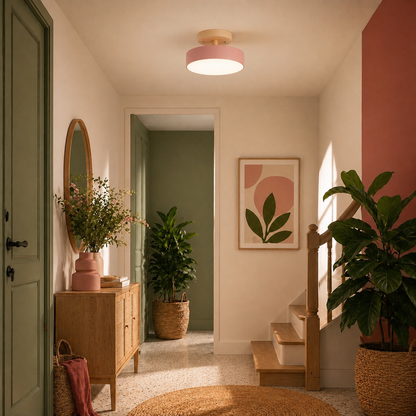 Plafonnier LED Moderne Rose