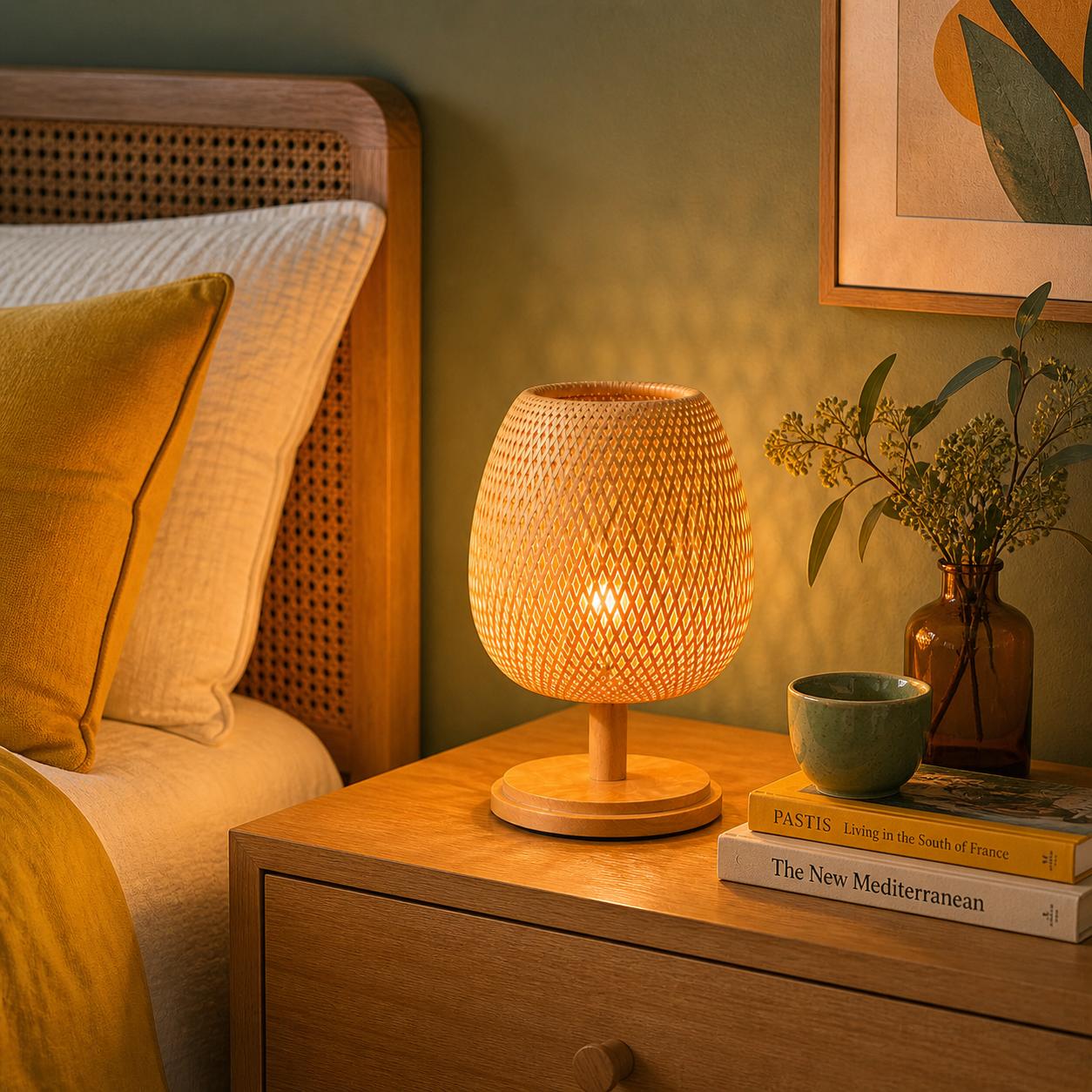 Lampe À Poser Design Original Bois