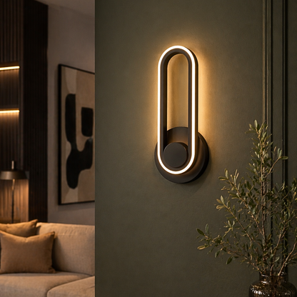 Applique Murale Ovale Rotative Design Moderne