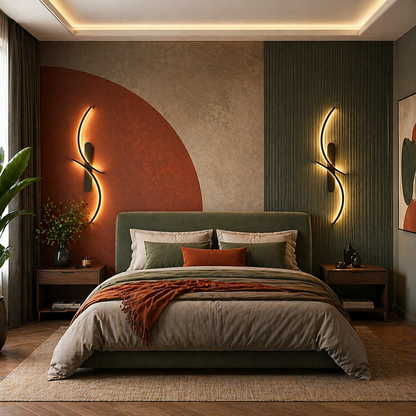 Applique Murale Design Courbe Moderne