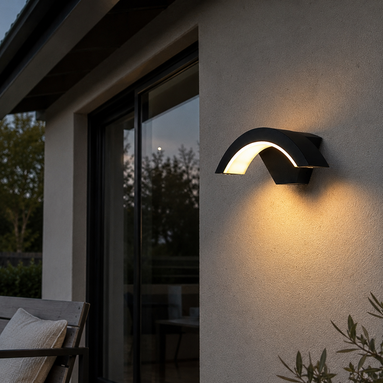 Applique Murale Extérieur Design Aluminium Anthracite