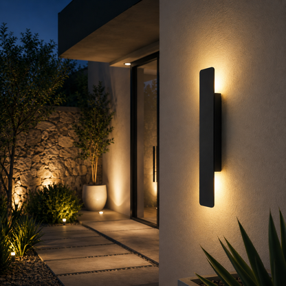 Applique Murale Extérieur Noir LED