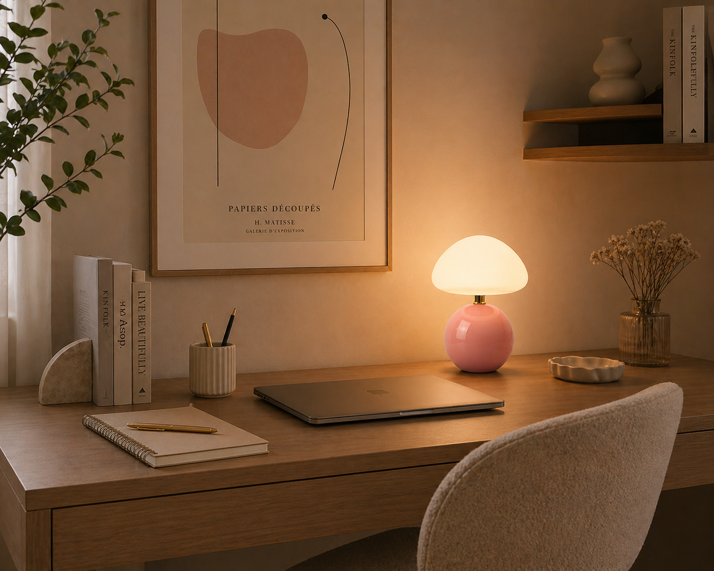 Lampe À Poser Design Champignon