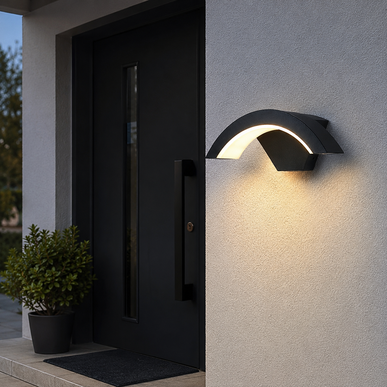 Applique Murale Extérieur Design Aluminium Anthracite
