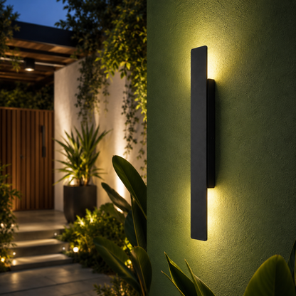 Applique Murale Extérieur Noir LED