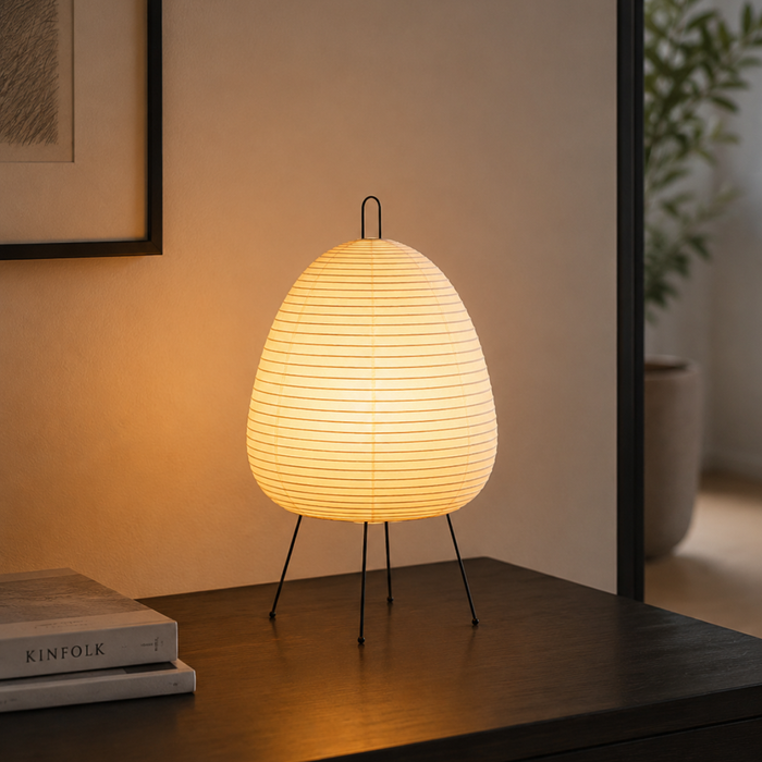 Lampe à Poser Abat-Jour Papier Style Japonais Ionis