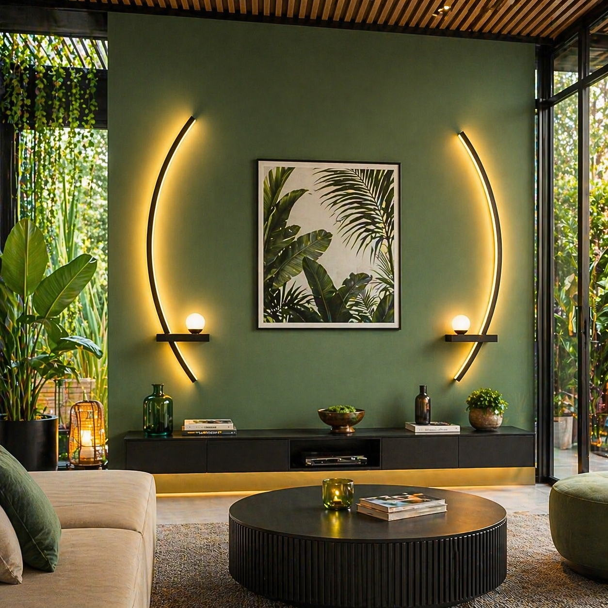 Applique Murale Design Arc Moderne