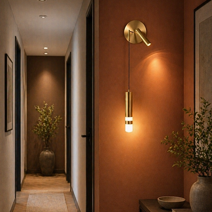 Applique Murale Suspension Design Doré Moderne