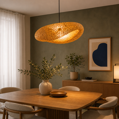 Suspension Rotin Naturel Design