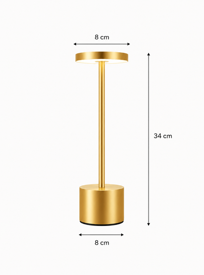 Lampe À Poser LED Design Doré