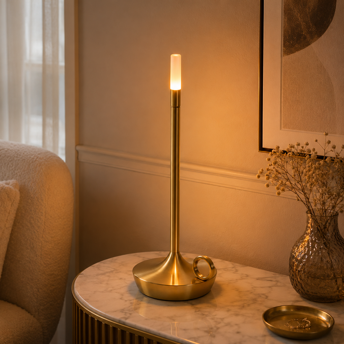 Lampe à Poser Effet Bougie Flamme Réaliste Renza