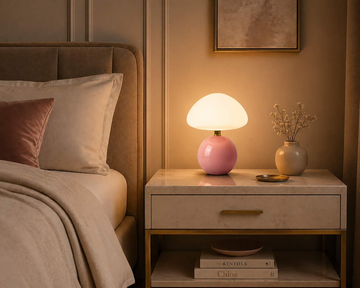 Lampe À Poser Design Champignon