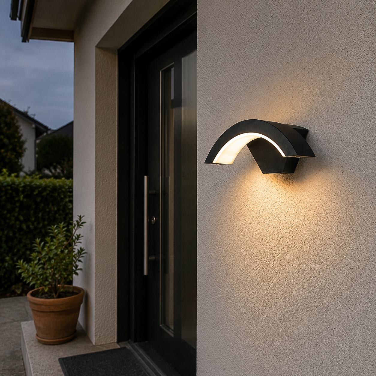 Applique Murale Extérieur Design Aluminium Anthracite