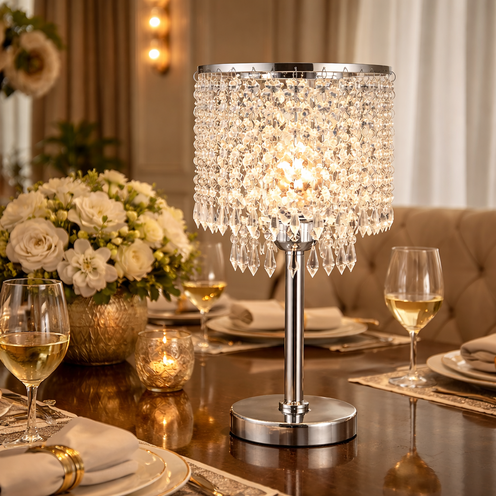 Lampe À Poser Cristal Design