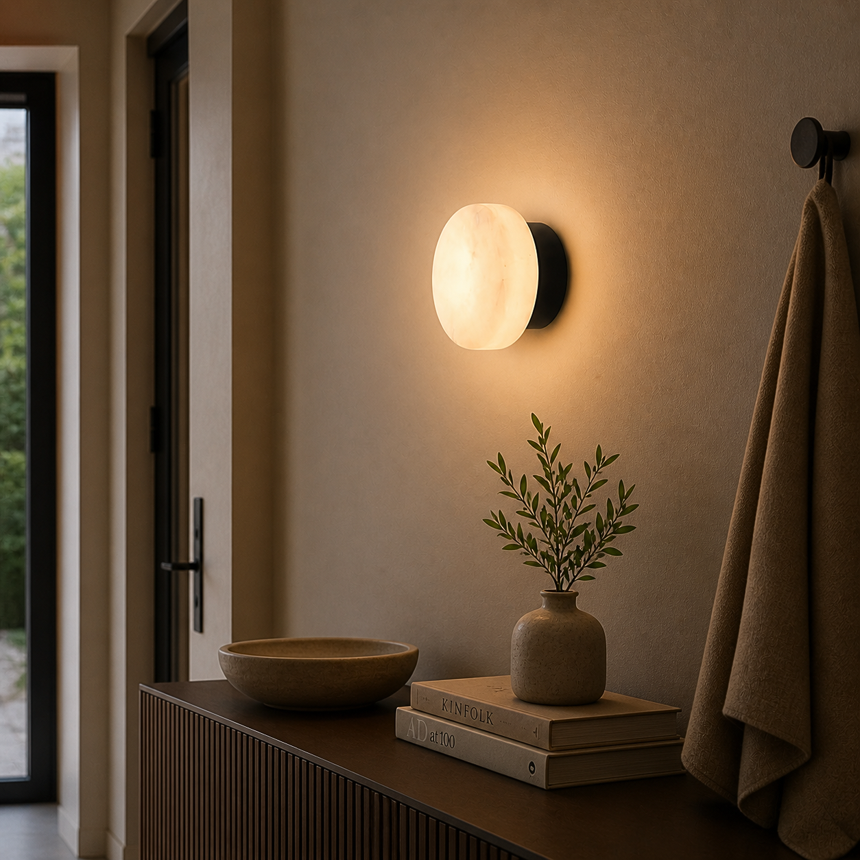 Applique Murale Marbre Naturel Rond