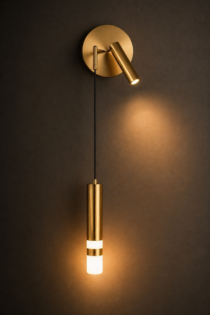 Applique Murale Suspension Design Doré Moderne