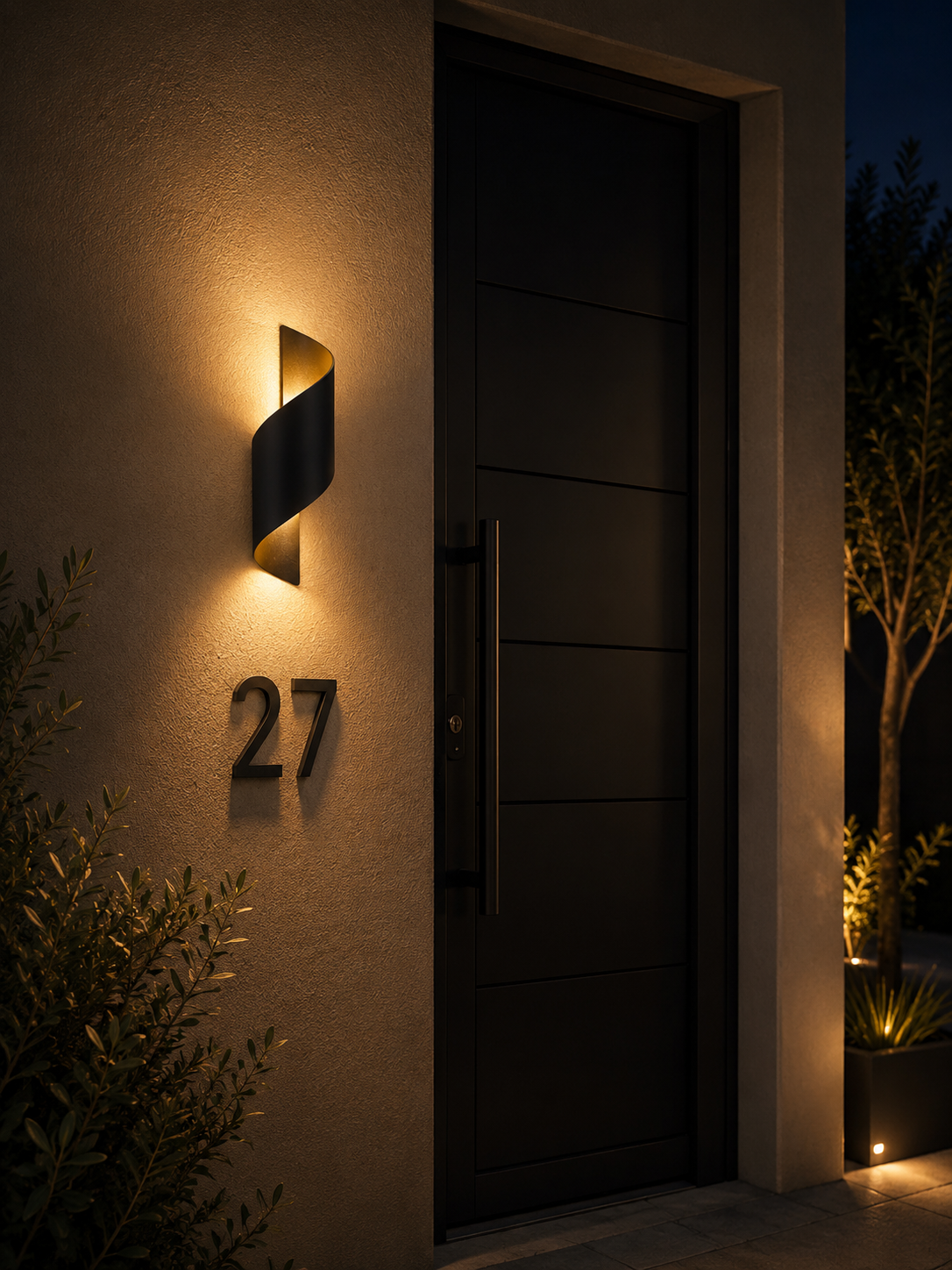 Applique Murale Extérieur Spirale Design LED
