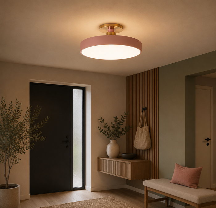 Plafonnier Rond Large et Plat Multicolore Tavro