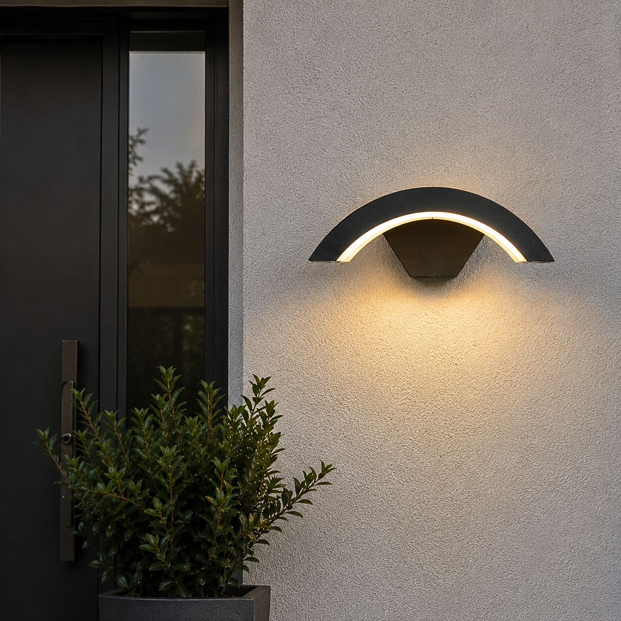 Applique Murale Extérieur Design Aluminium Anthracite