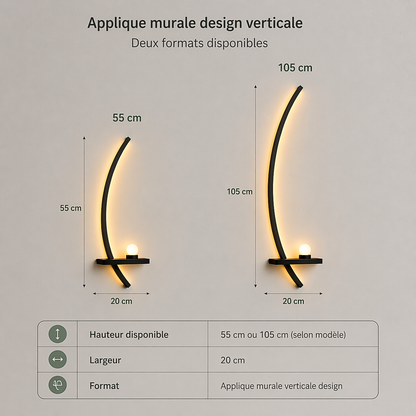 Applique Murale Design Arc Moderne