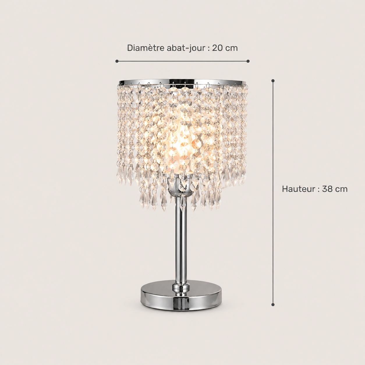Lampe À Poser Cristal Design