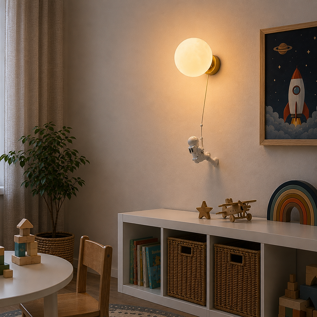 Applique Murale Enfance Astronaute