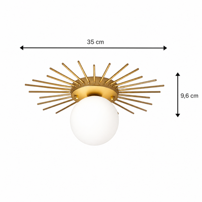 Plafonnier Soleil Doré