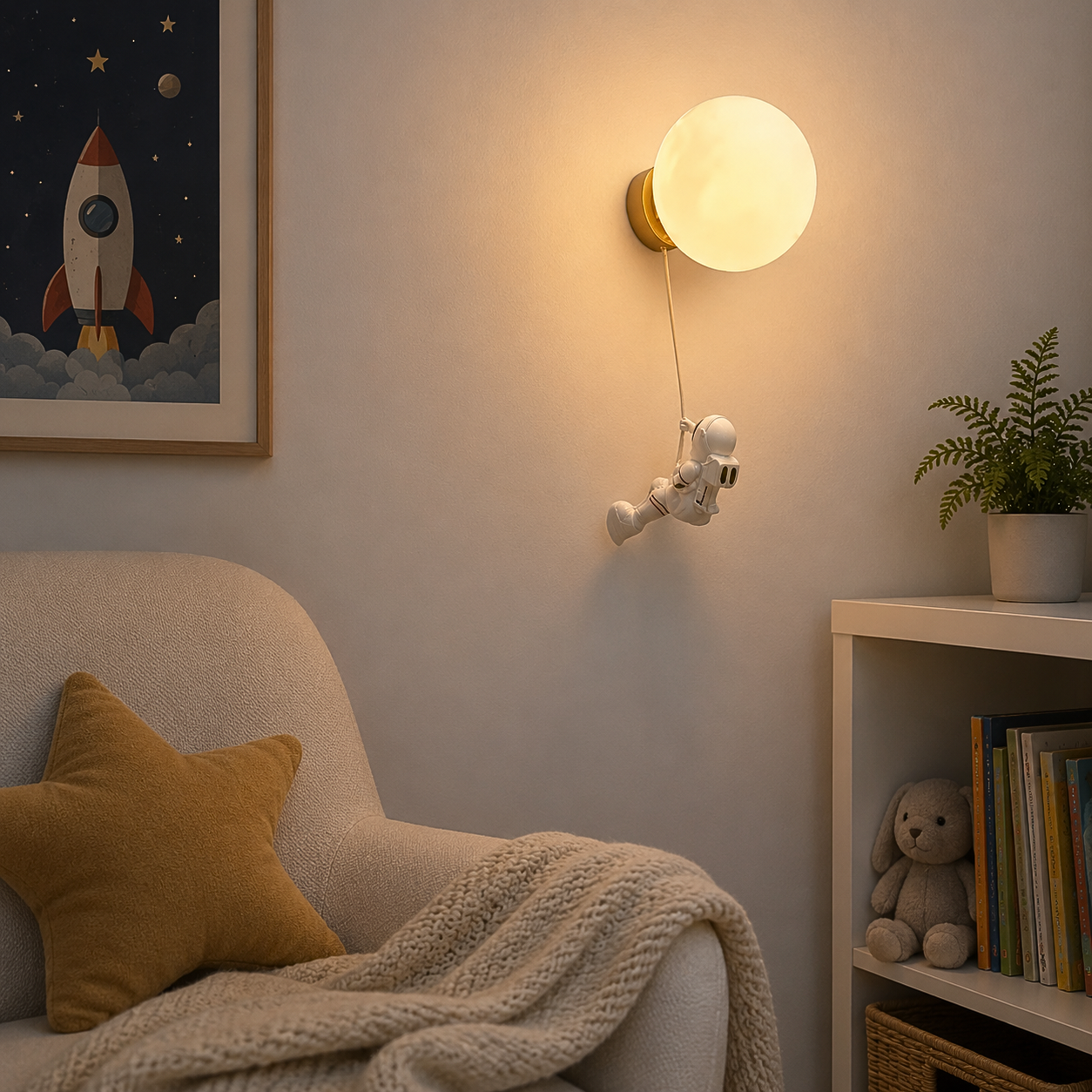 Applique Murale Enfance Astronaute