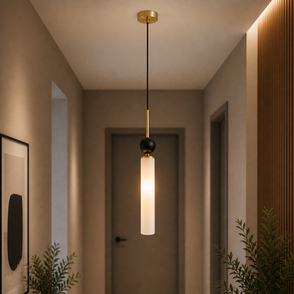 Suspension Moderne Noire & Blanc