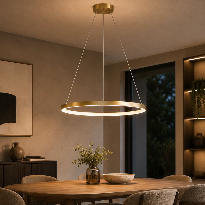 Suspension Anneau LED Aluminium Karvo