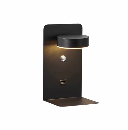 Applique Murale LED Design avec Port USB et Support Téléphone