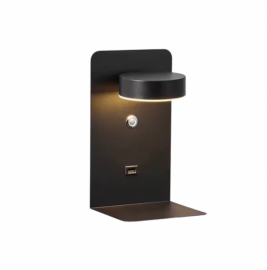 Applique Murale LED Design avec Port USB et Support Téléphone