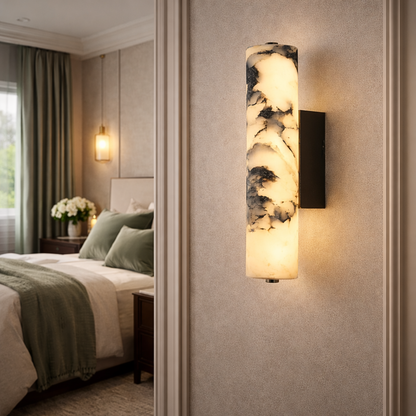 Applique Murale Marbre Tube Moderne