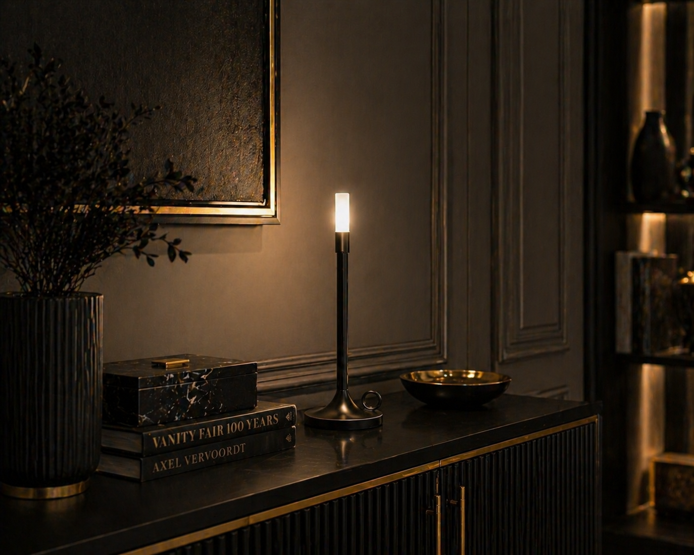 Lampe À Poser Effet Bougie