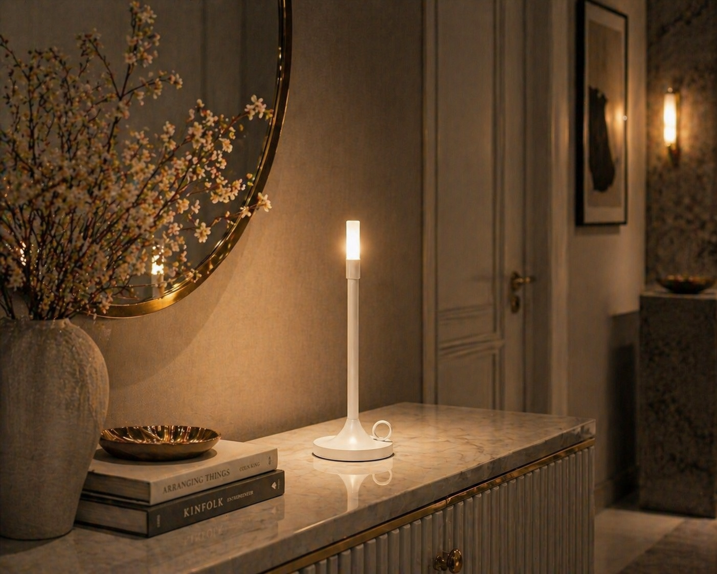 Lampe À Poser Effet Bougie