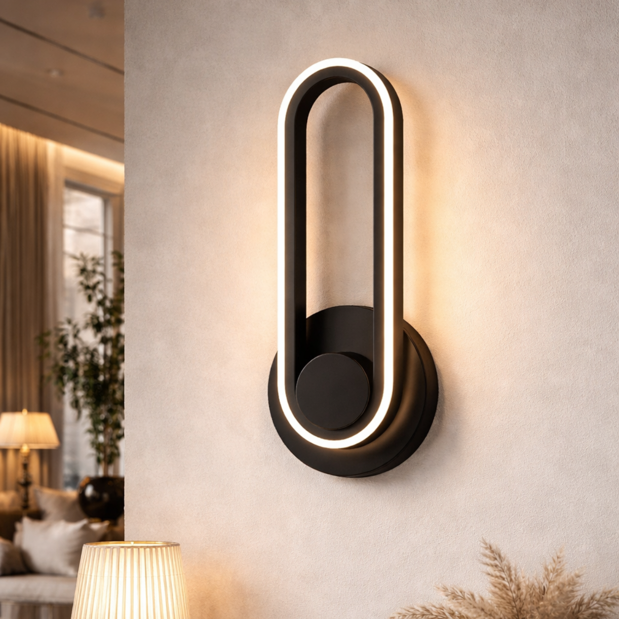 Applique Murale Ovale Rotative Design Moderne