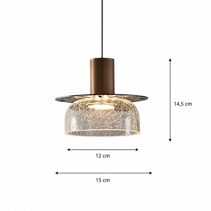 Suspension Verre Transparent Moderne
