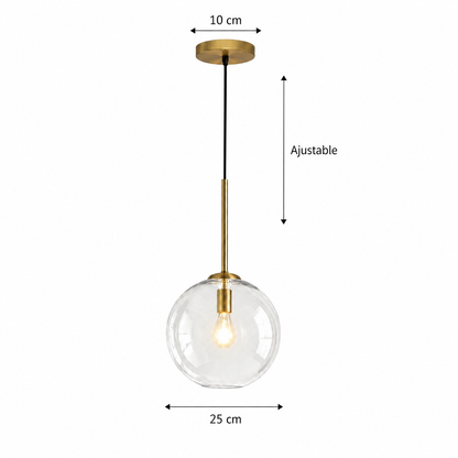 Suspension en Verre Moderne