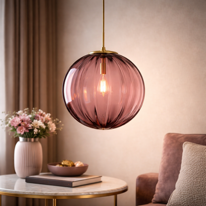 Suspension Verre Coloré Moderne